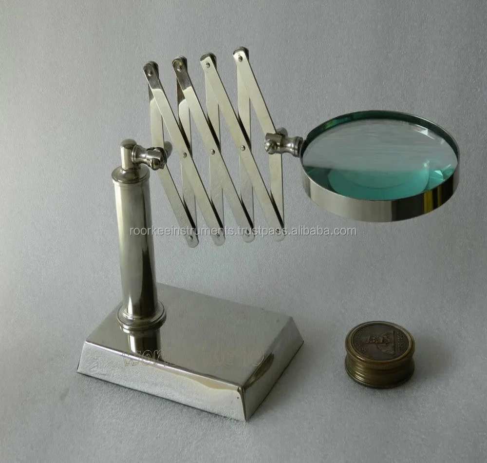 Brass Magnifying Glass With Brass Stand Wholesale Vintage Style