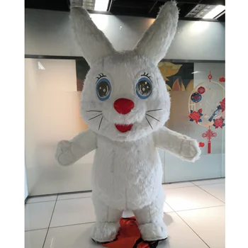 Hot Selling Giant Walking Inflatable Rabbit Costume Easter Adult Inflatable Rabbit Costume,Inflatable Mascot Costume for Parade
