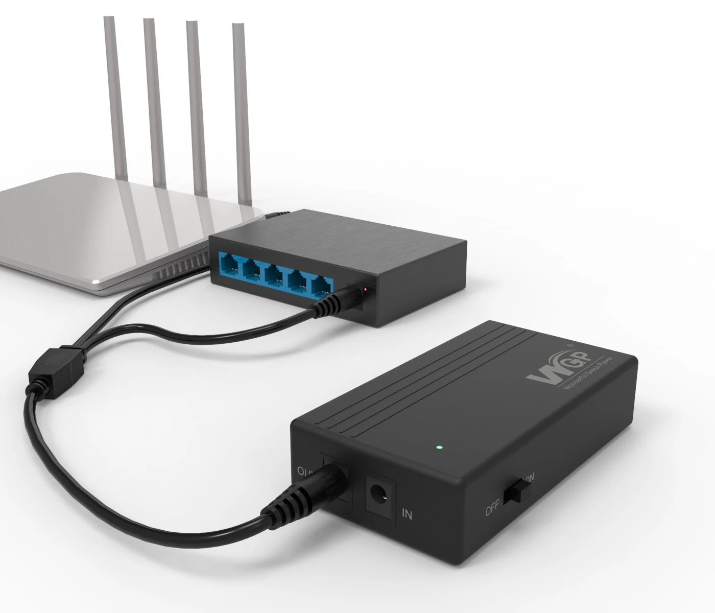 FEETER D2P Mini UPS DC Gruppo di Continuità 18000mAh 5v 9v 12v 2A 220V Router Wifi Modem Batteria Backup con LCD Supporto Batteria 18650 FEETER D2P Mini UPS DC Gruppo di Continuità 18000mAh 5v 9v 12v 2A 220V Router Wifi Modem Batteria Backup con LCD Supporto Batteria 18650