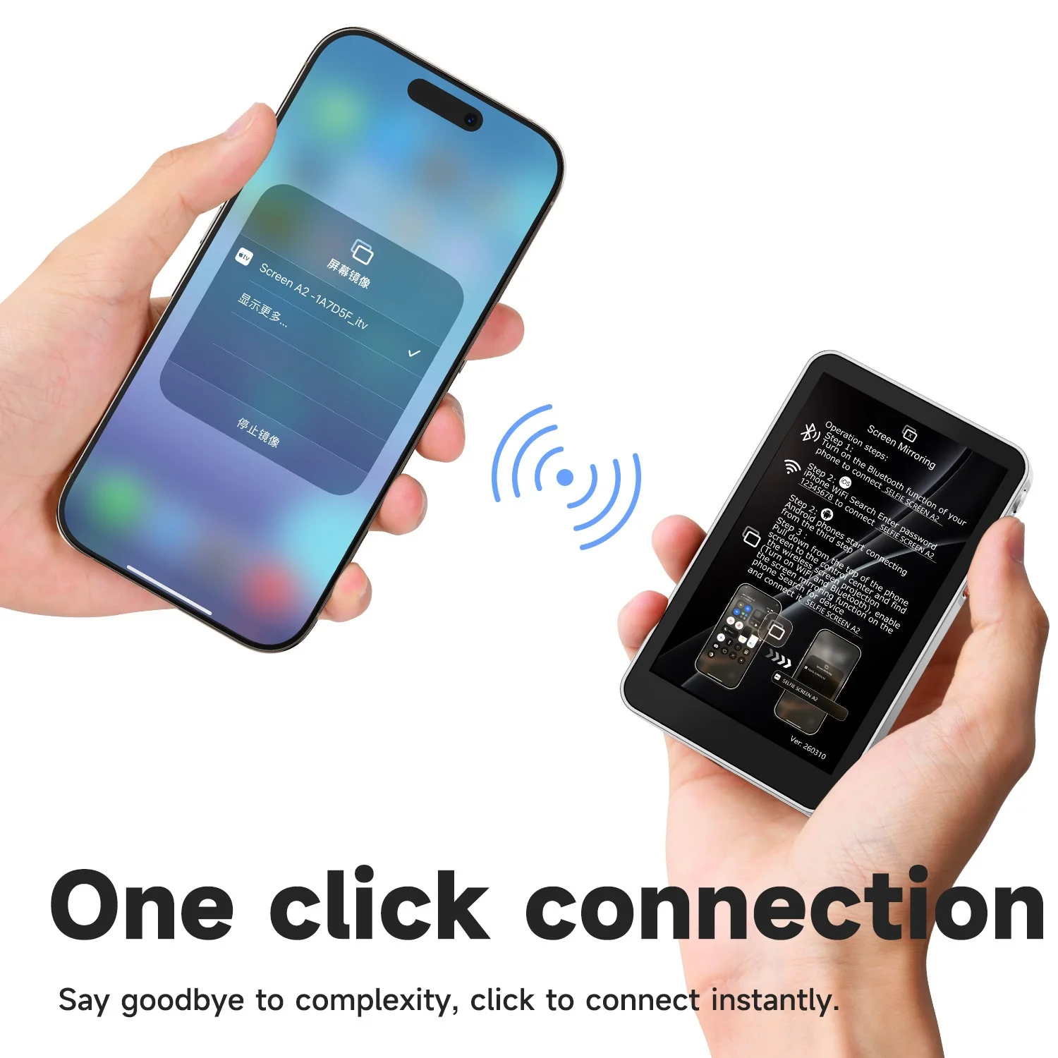 Wireless Magnetic Monitor Screen for Selfie and Live Video Vlogging Phone Accessories