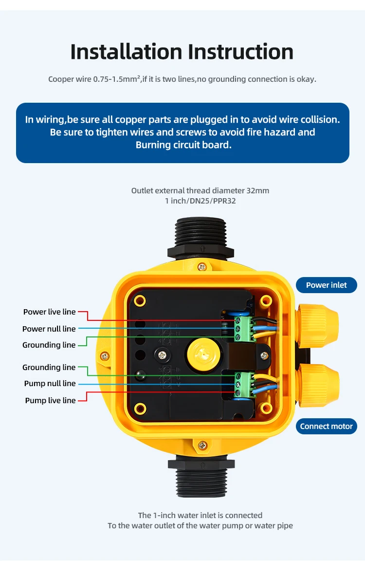 Automatic Water Pump Controller Pressure Switch for Water Pump| Alibaba.com