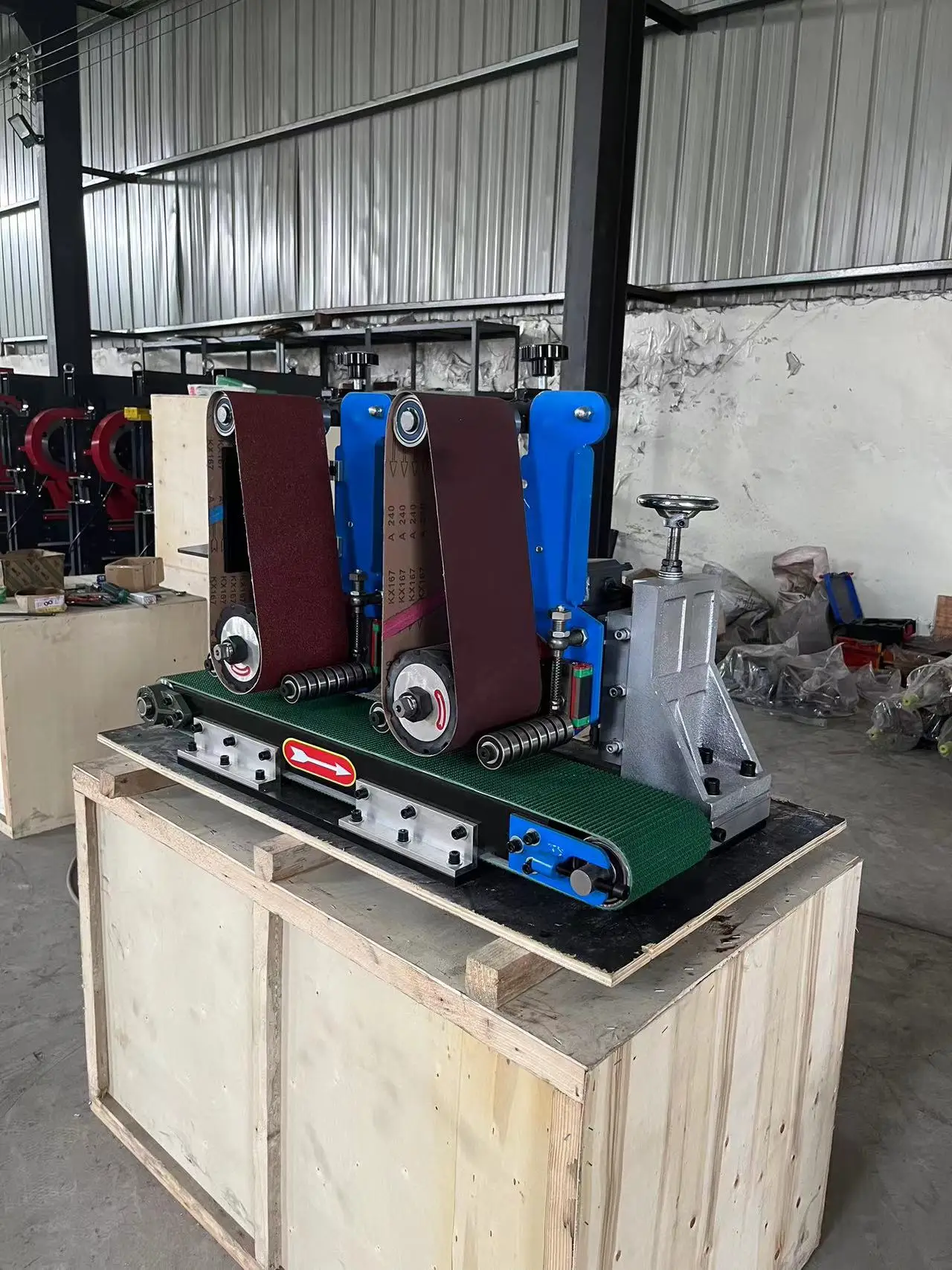 Flat Bar Small Sheet Metal Deburring Polishing Machine