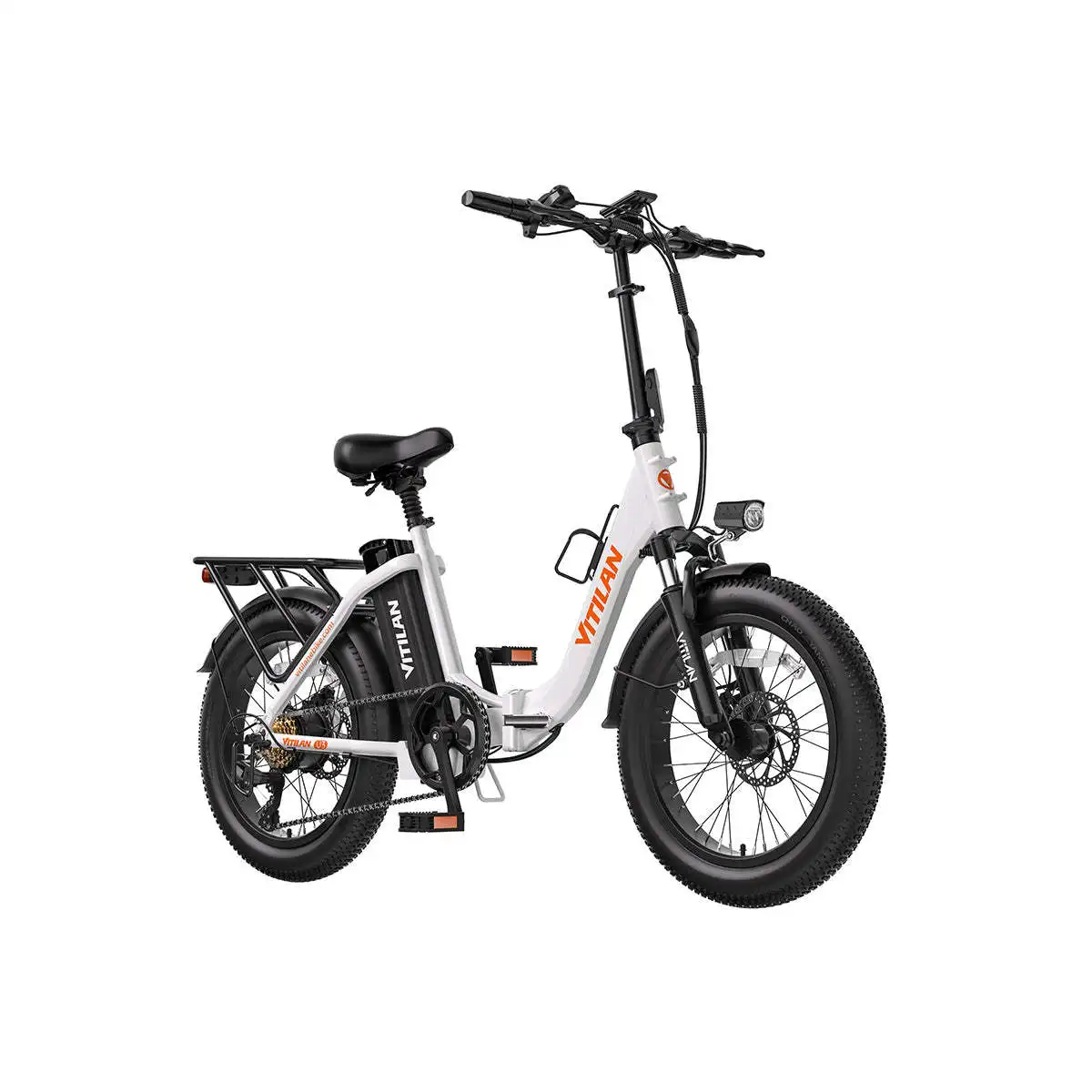 U3 Premium Electric Folding Bike with Full Suspension and Foldable Fat Tire Providing Comfort and Stability