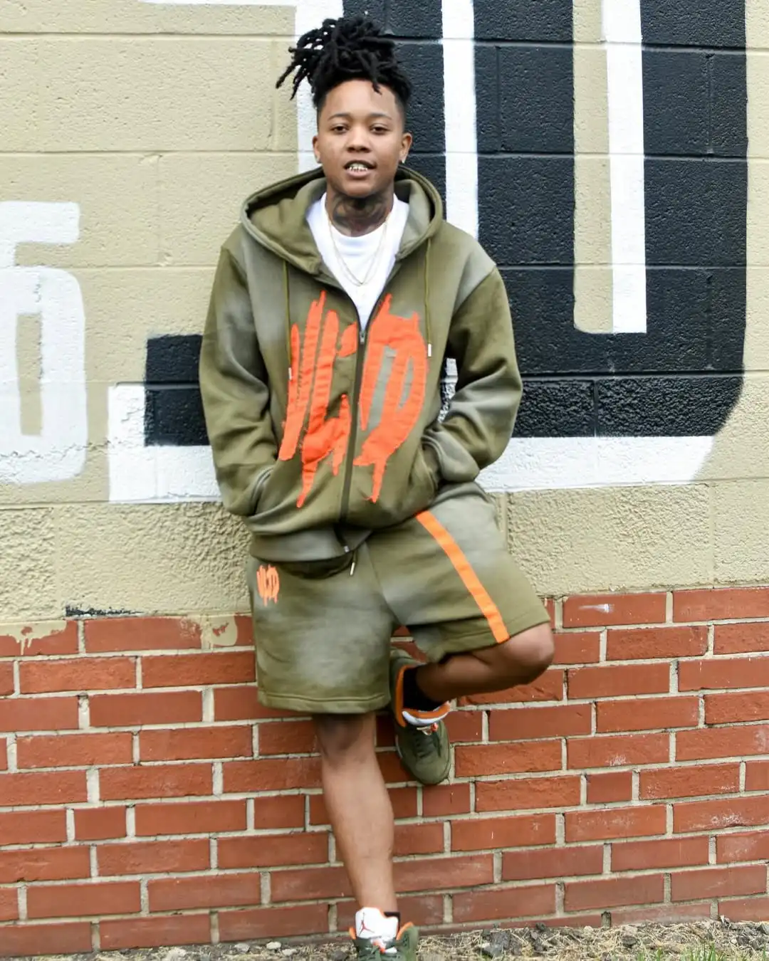 2025 Streetwear Washed Sweat Suit Zipper Hoodies Tracksuit