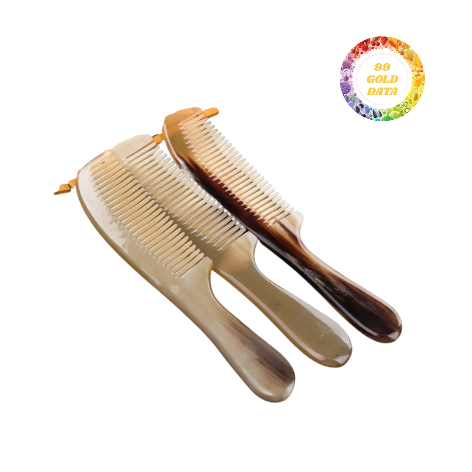 髪やひげのためのバッファローホーンコーム-自然な魅力を持つ