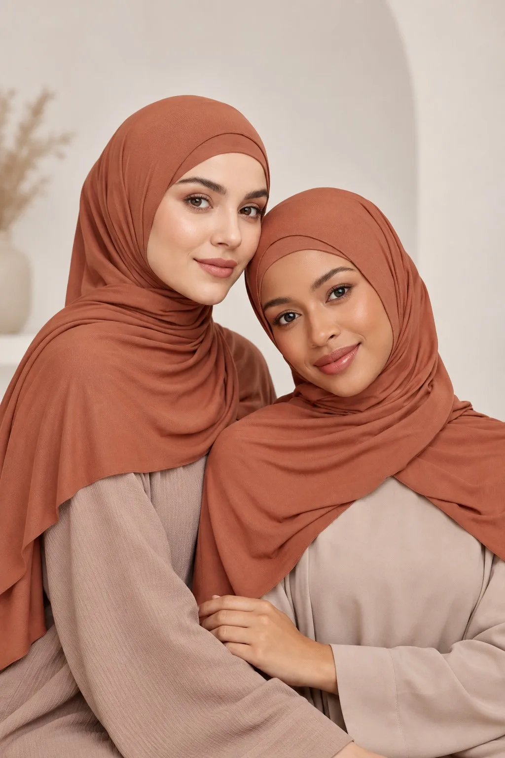 Custom Bamboo Jersey Hijab Set