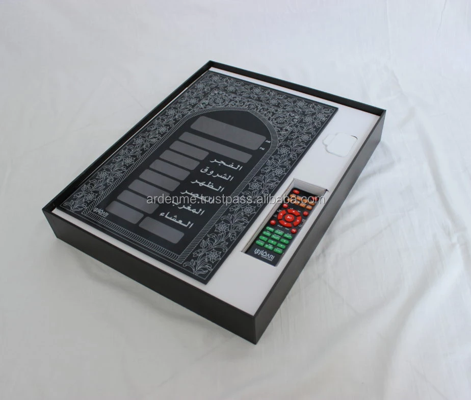 Wall Azan Clock With Prayer Timing Display Full Quran With Books And 25