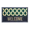 Recycled rubber and flocked design