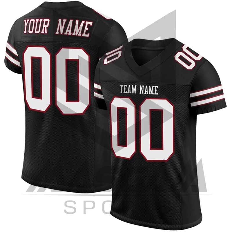 Sublimated Flag Printing Custom American Flag Football Jersey Custom Football Uniform American