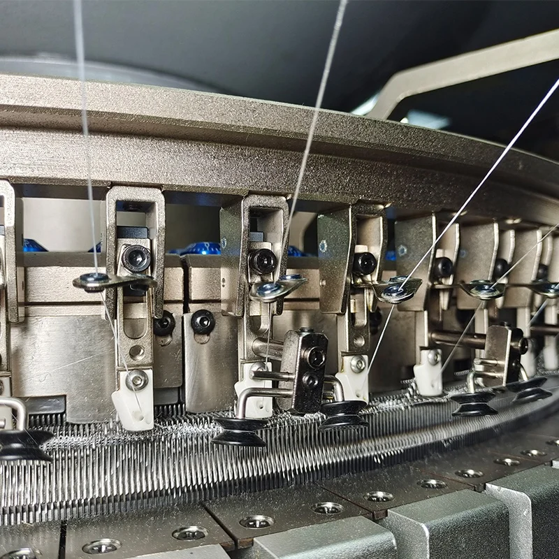 SINOEASTEC Fabric Knitting Machine For T-shirt And Cotton Flecce Three Yarn Fleece) Circular Tube 3 Thread Fleece