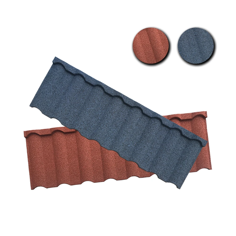 Custom modern design factory bonded stone coated tiles roofs are a popular panel material for new Home ownership schemes