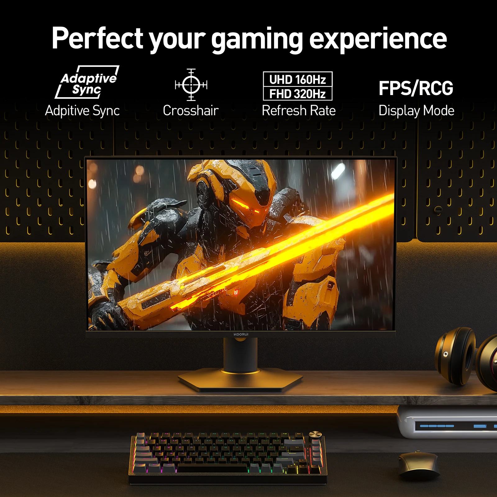KOORUI S2741LM 27-Inch 4K UHD Gaming Monitor - 160Hz Refresh Rate