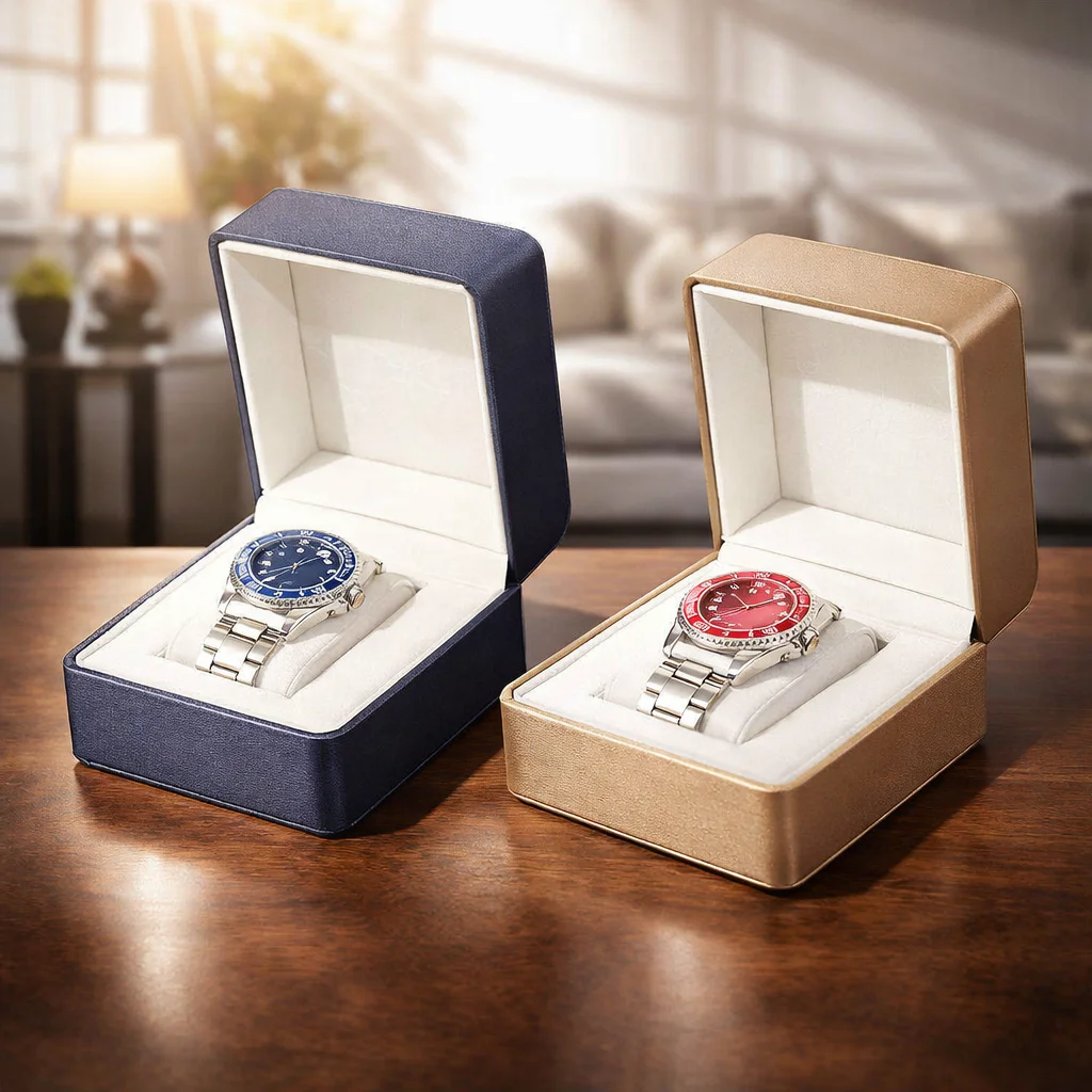 OEM ODM Premium Watch Box Watch Box Premium Leather Watch Display Packaging Case for Retail Gift Promotion Wholesale