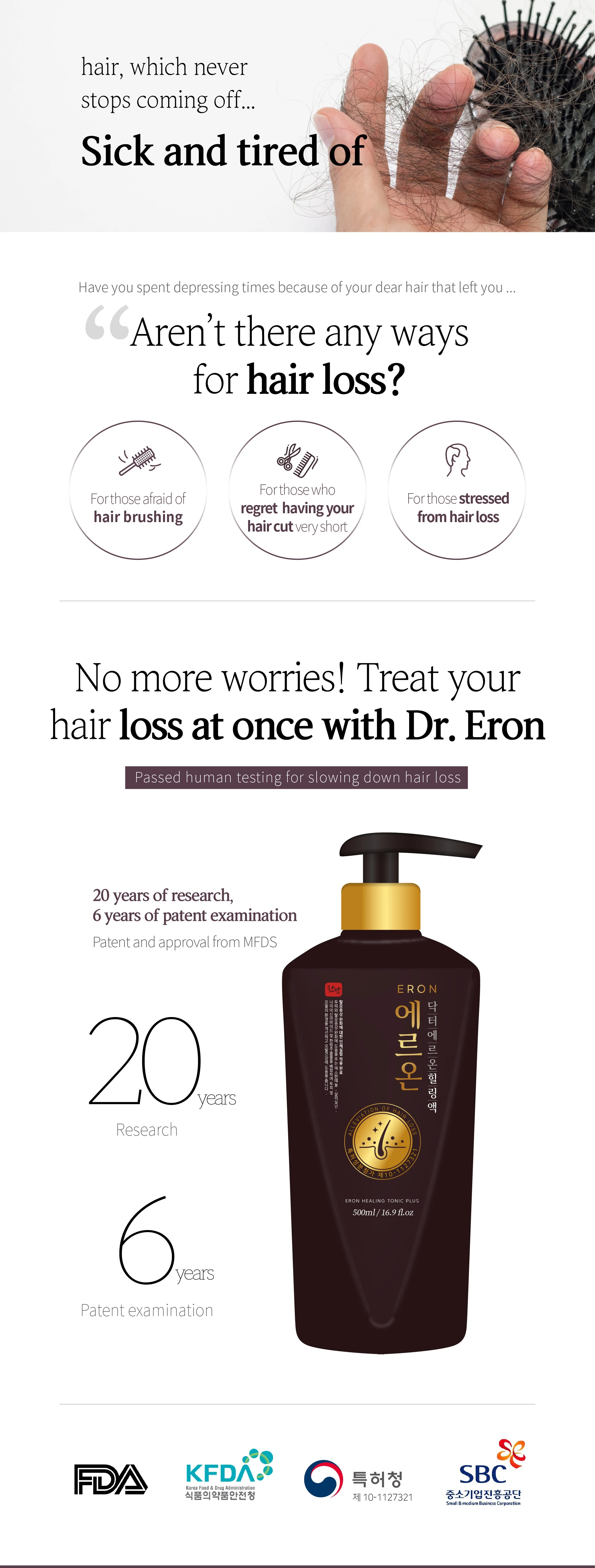Gstk Co Korean Hair Loss Prevention Products Eron Healing Tonic 500ml