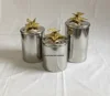 Silver With Gold Butterfly Top