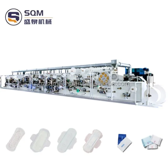 Factory Price Full Servo Sanitary Pad Making Machine | High Efficiency Feminine Napkin Production Line