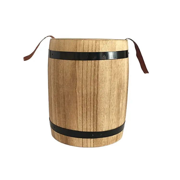 Wholesale 2 Liter Oak Aging Barrel with Wood Stand Mini Whiskey Barrel for The Home Alcohol Distiller