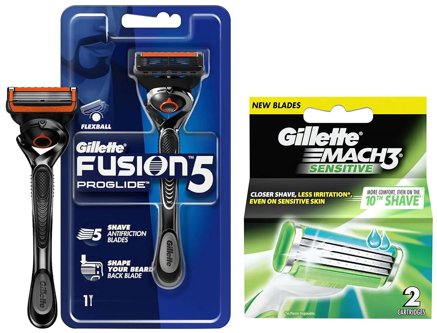 Gillette Fusion Blades,Mach 3 & Proglide Razors - Buy Gillette ...