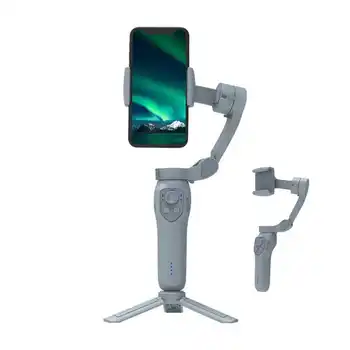L7Cpro Foldable Mobile Phone Gimbal Stabilizer with Tripod 360 Ai Auto Face Tracking VLOG Selfie detail image