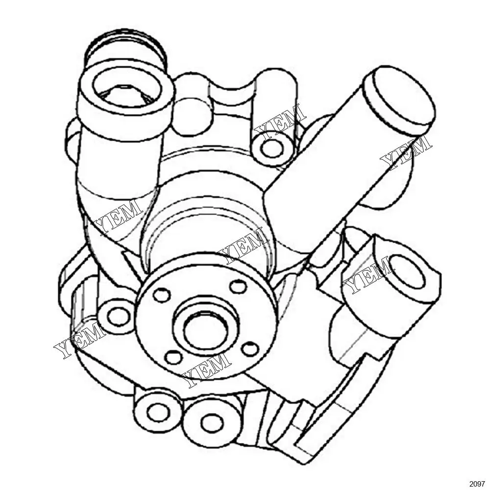 Factory Supply Construction Machinery Parts 300.9D Pump Assembly-Water 373-5732 3735732 Replacement Engine Parts