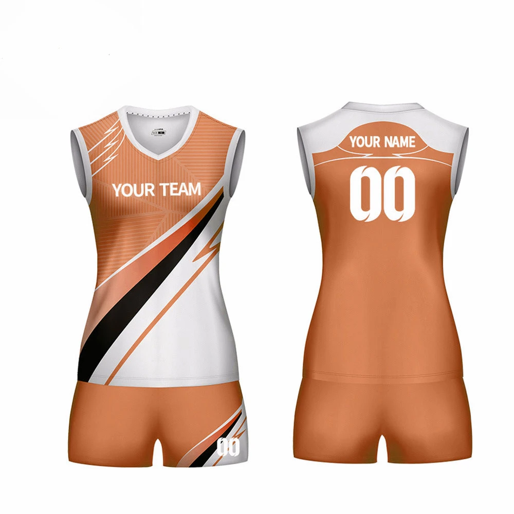 Men Volleyball Uniform Sports Suit Female Can Custom Sublimation