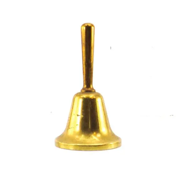 Hand Engraved Pure Brass Hanging Bell For Hotel Reception Office Peon ...