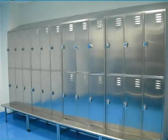 Factory locker room custom 304 stainless steel metal storage wardrobe
