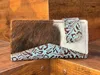 Brown With Turquoise Embossed