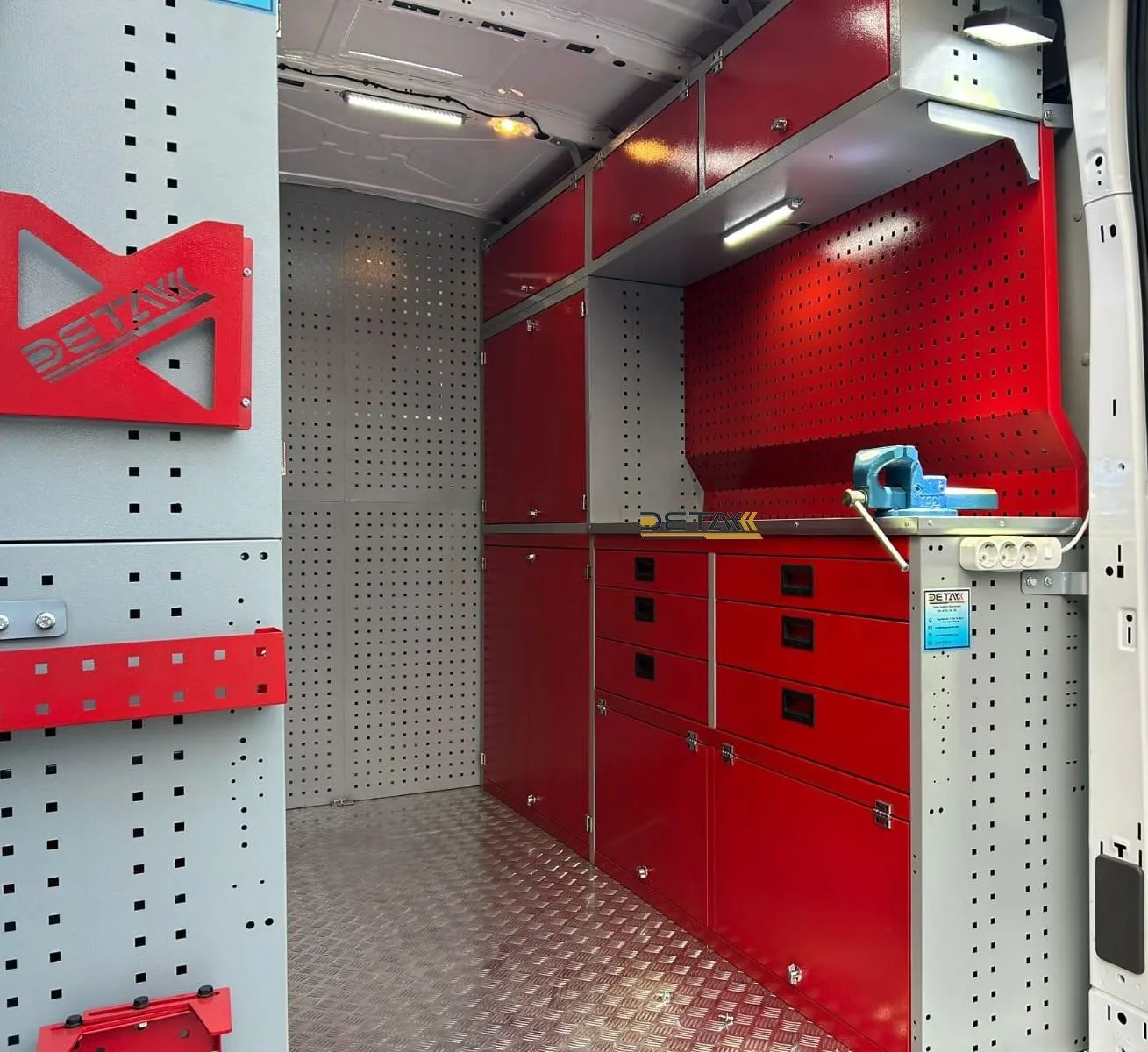 Mobile Service Vehicle Cabinet and Shelf Customizable OEM Metal Steel ...