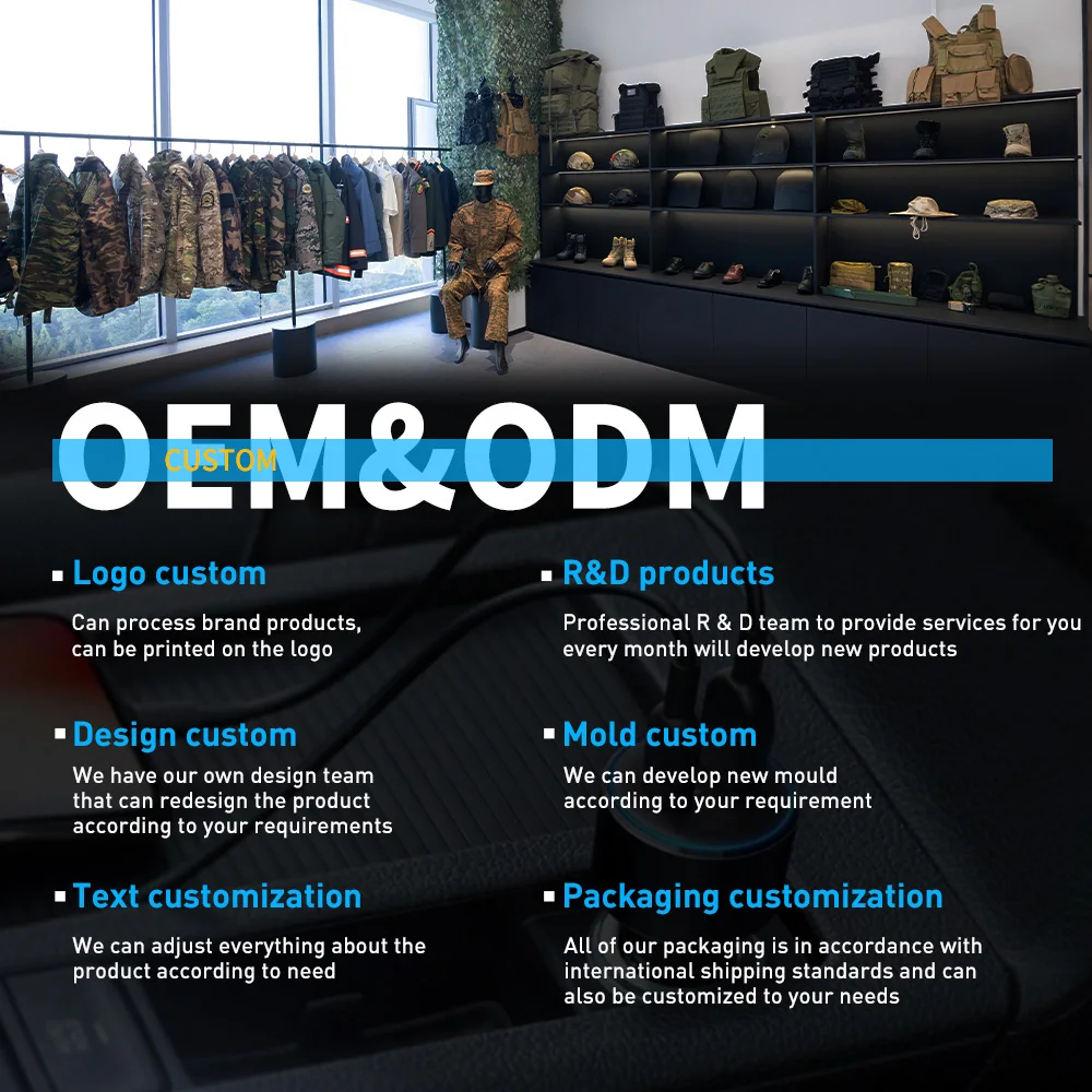 Hunting Camo Polyester Combat Suit Outdoor Men Shirt and Pants Set Camouflage Security Guard Tactical Uniforms
