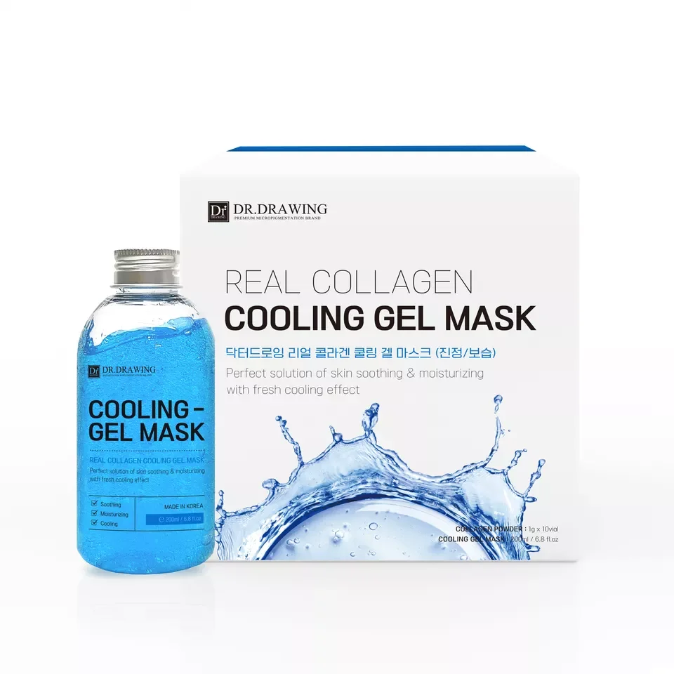 Collagen Korea Cooling Gel Kit With Powder Dr.drawing Mask Pack Face ...