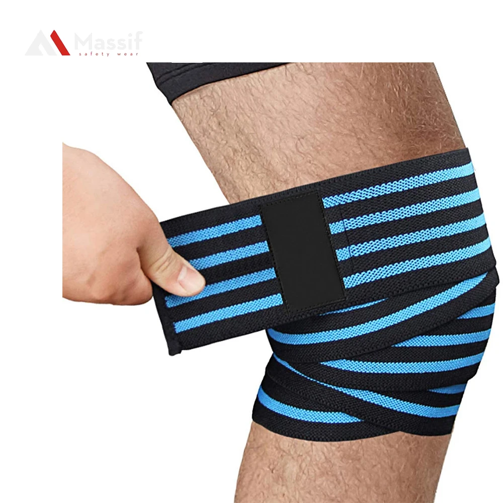 Customized Logo Design Weightlifting Knee Wraps Gym Training Weightlifting Knee Wraps Buy High