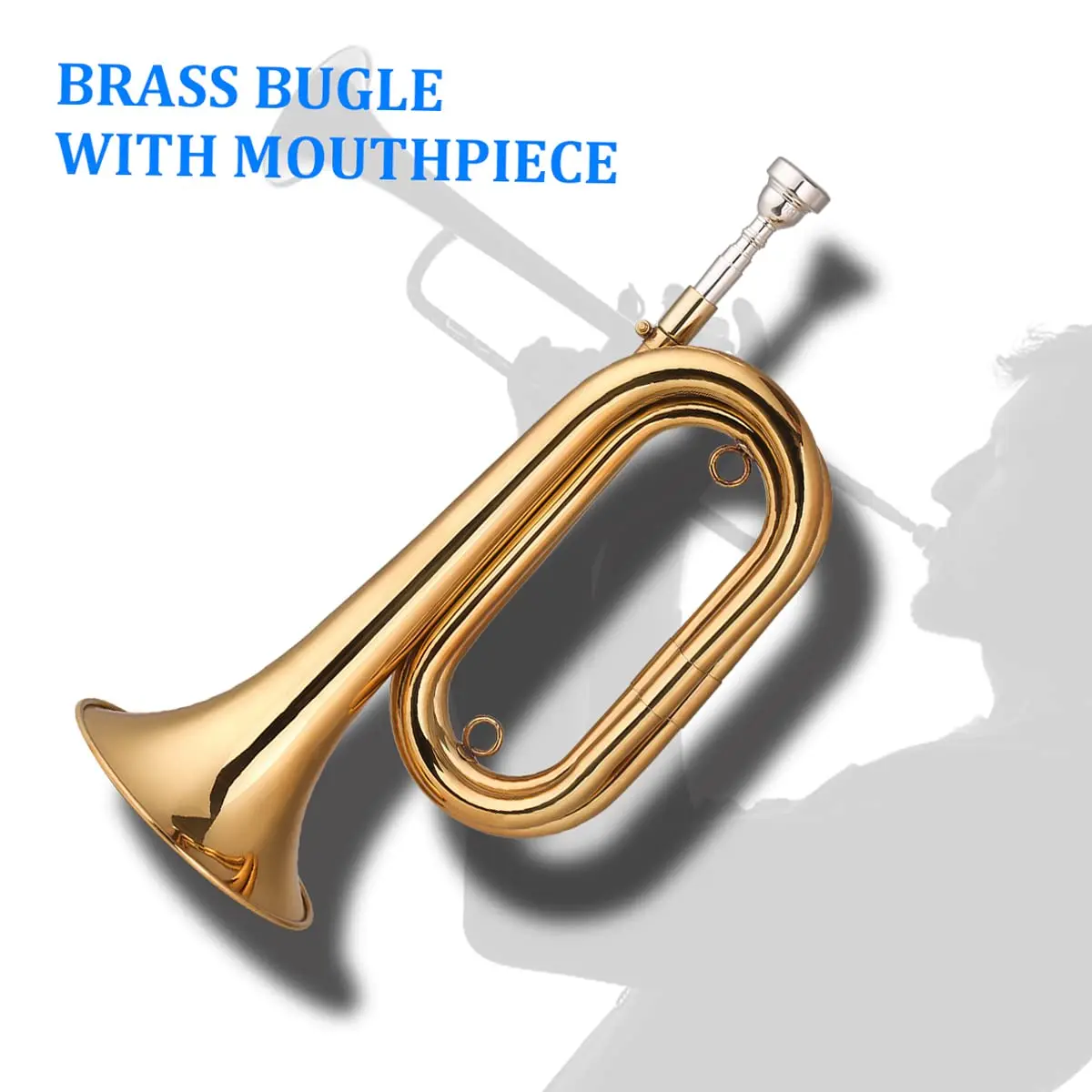 Tromba In Ottone Per Principianti - Strumento Musicale Dorato Per Bande Scolastiche - Foto 2