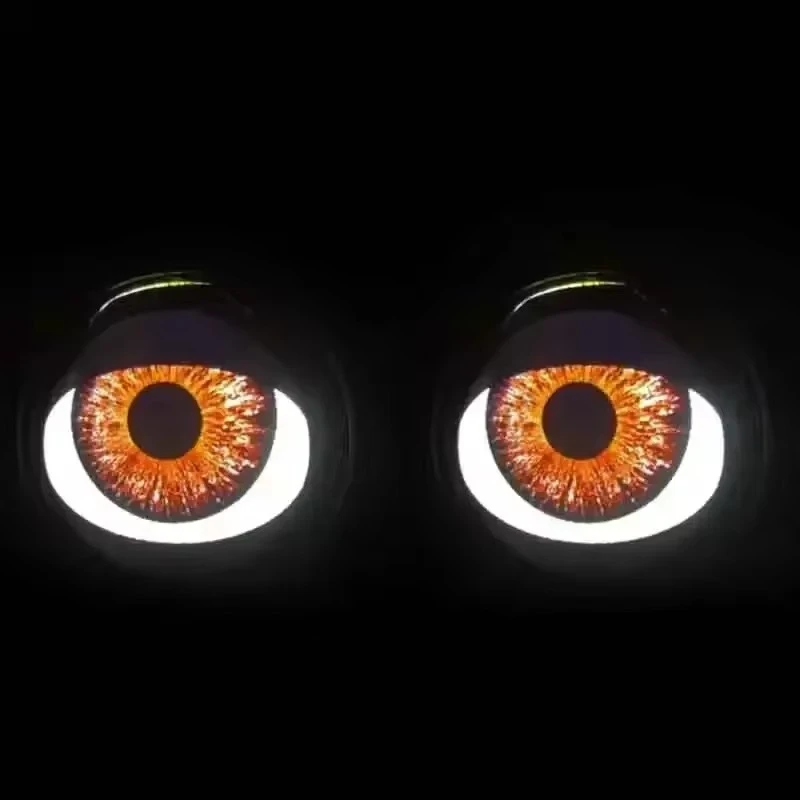 Universal Blink Demon Eyes Devil Led Headlight Lens 12V 3 Inch Bi Led Projector Car Led Headlights Eye Light