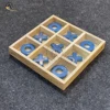 Natural Mango Wood & Blue Resin