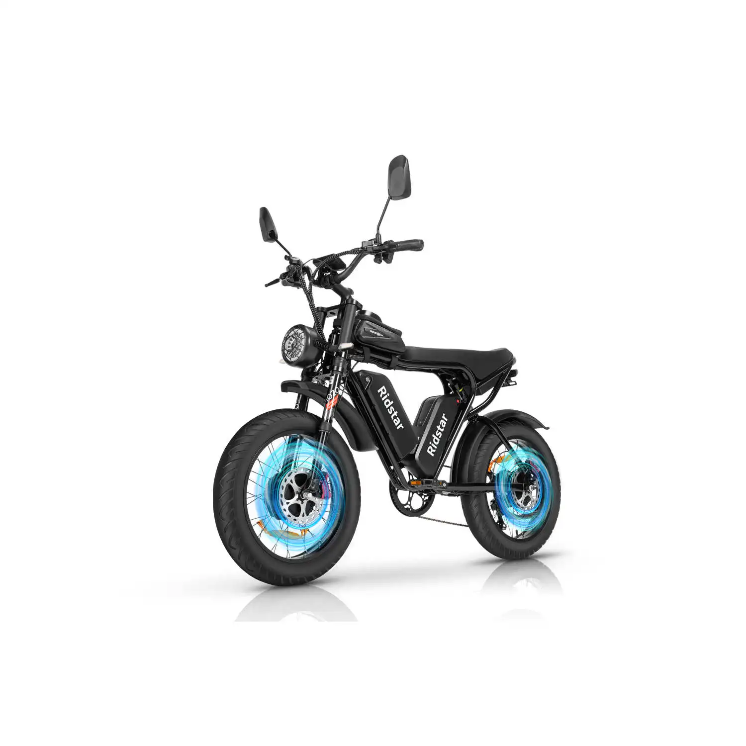Q20 Pro Off-Road Dual Battery Dual Motor 2000W E-Motorcycle with 34MPH Max Speed and Lithium Battery