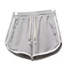 Grey three-quarter pants