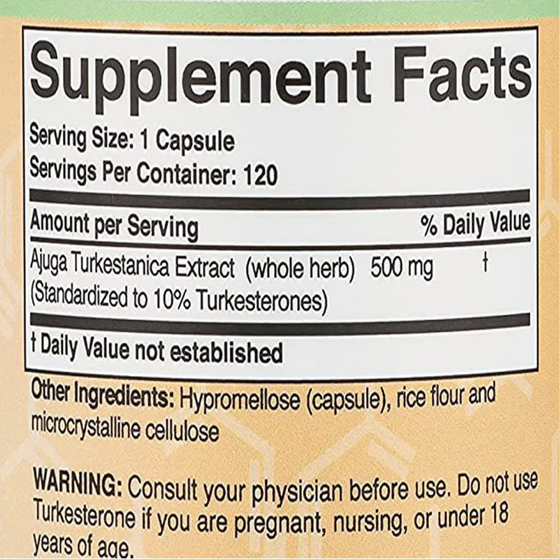 Private Label Turkesterone Tablet 10 40 Extract 500mg Turkesterone