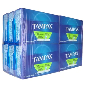 Tampax Pearl Tampons Trio Pack, Super/Super Plus/Ultra Absorbency with BPA-Free Plastic Applicator and LeakGuard Braid