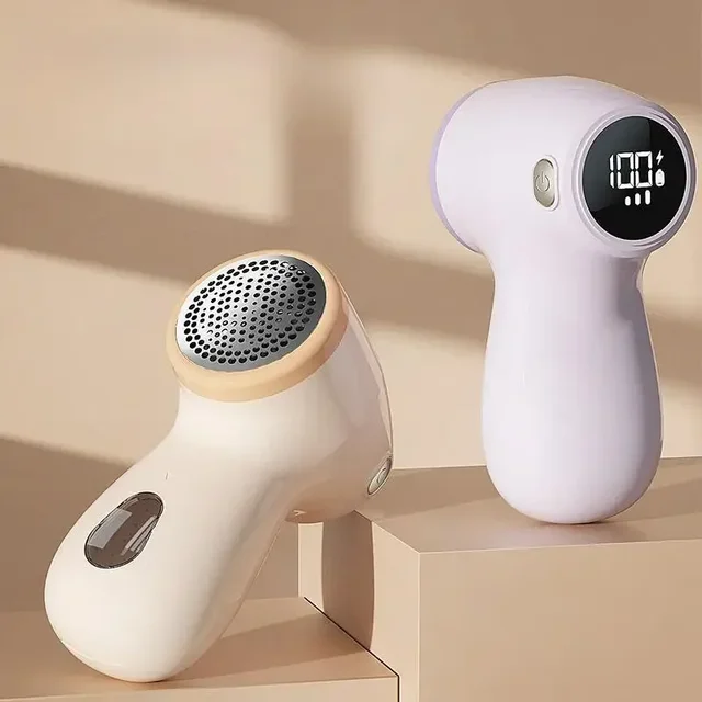 Electric Cloth Fabric Ball Shaver Professional 6 Blades Lint Remover Woolen ball trimmer Rechargeable Type with LCD screen
