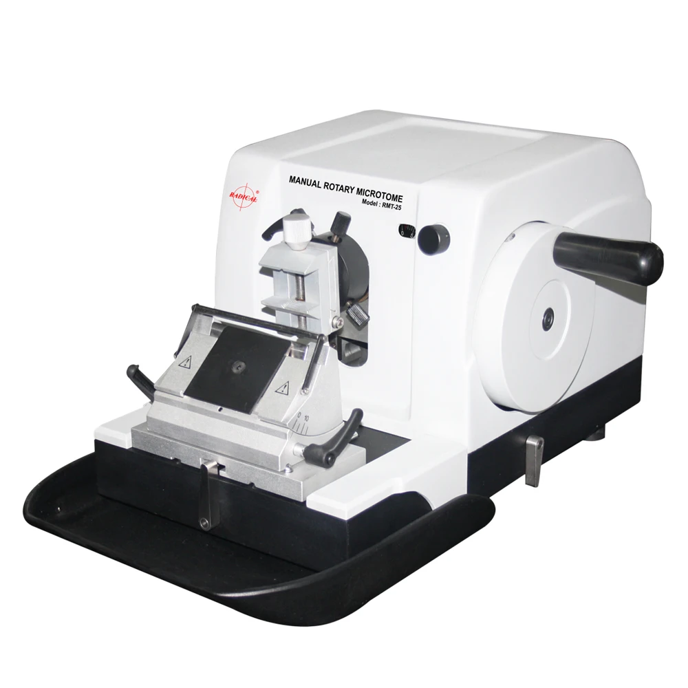 Manual Rotary Microtome Model Rmt Histopathology Equipment Tissue Cutting Machine Radical