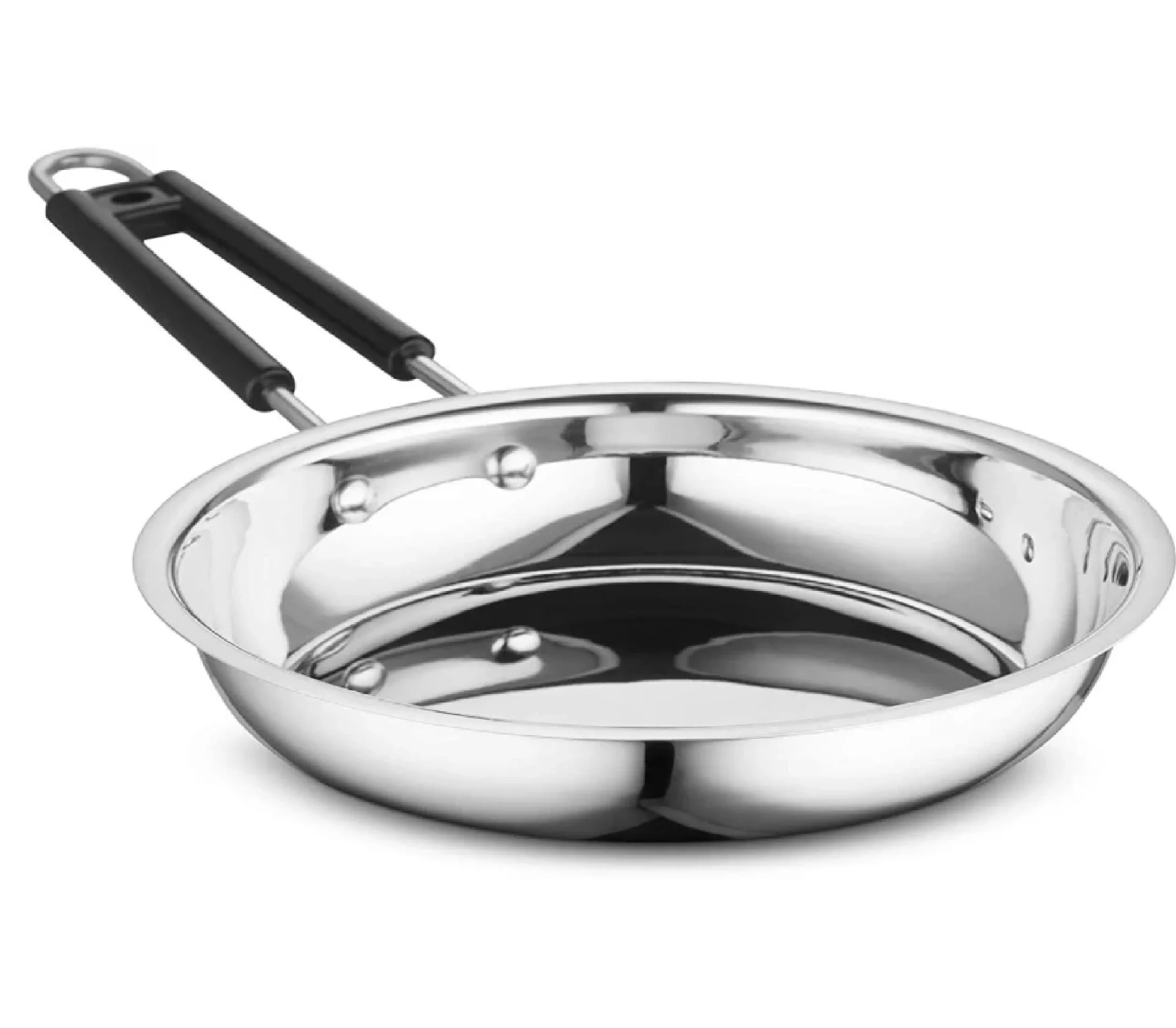 Nonstick Triply Fry Pan Stainless Steel Frying Pan Kitchenware Cookware
