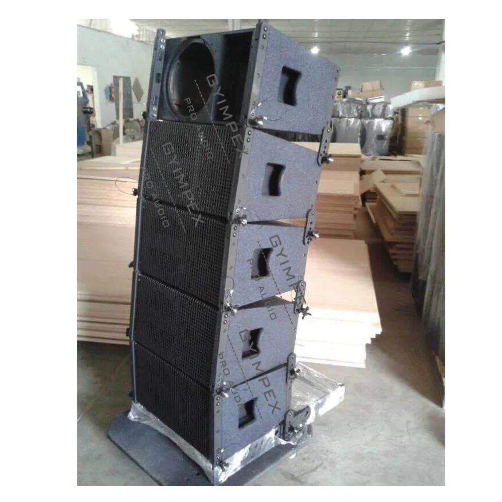 Speaker Cabinet Component Single 12 Inch Two Way Line Array Speaker Passive Black Color Line Array Loudspeaker