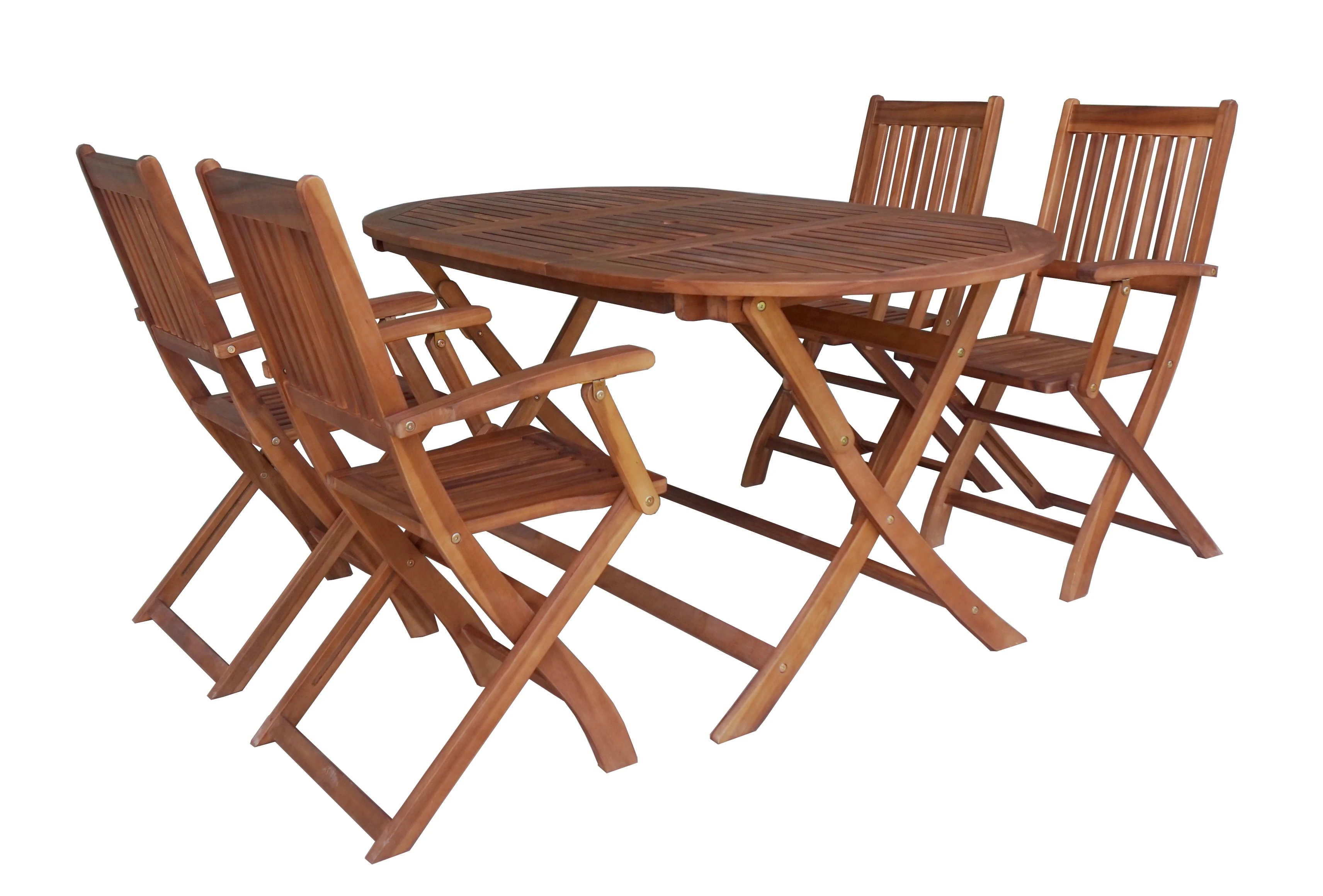 Vietnam Product Foldable Wood Alani Dining Set (5pcs) Made Of 100% ...