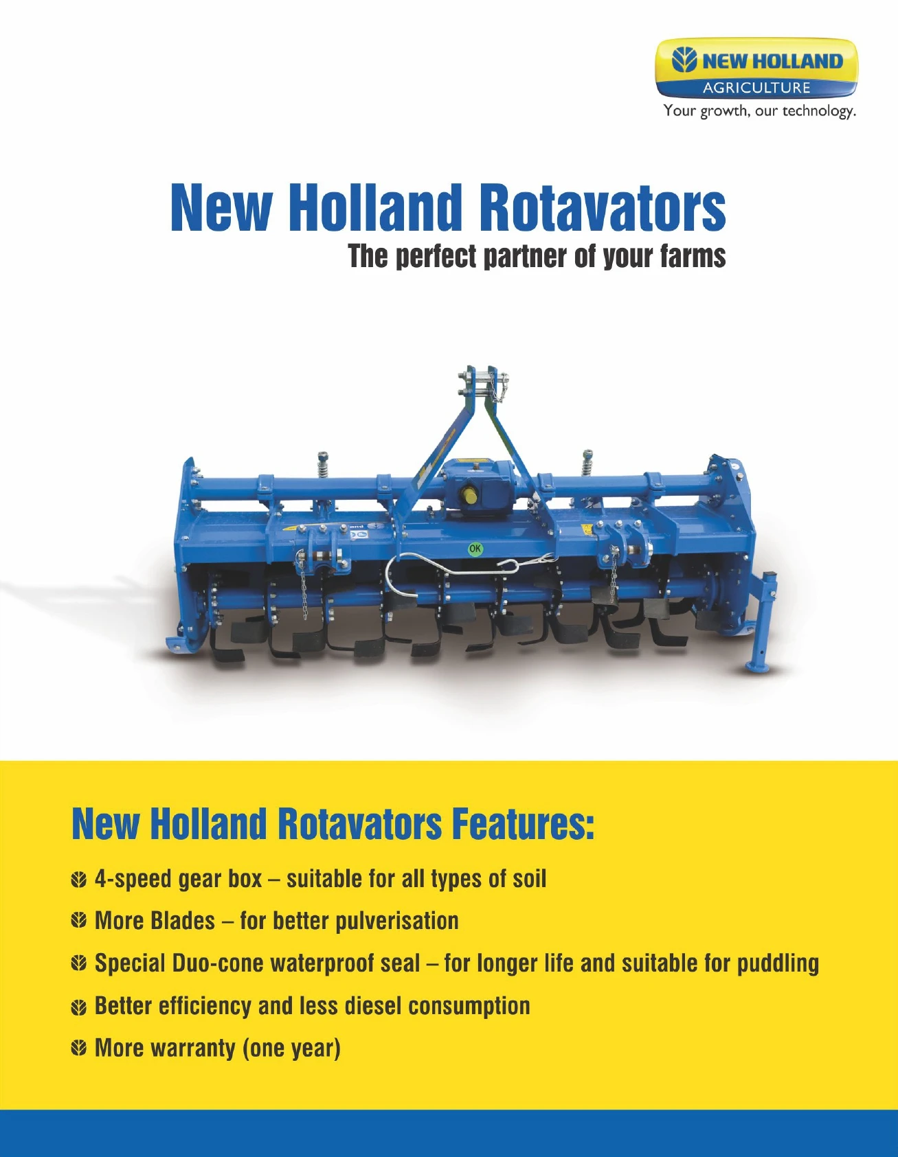 New Rotavators Agricultural Tiller Rotary Cultivator Farm Multi Purpose ...