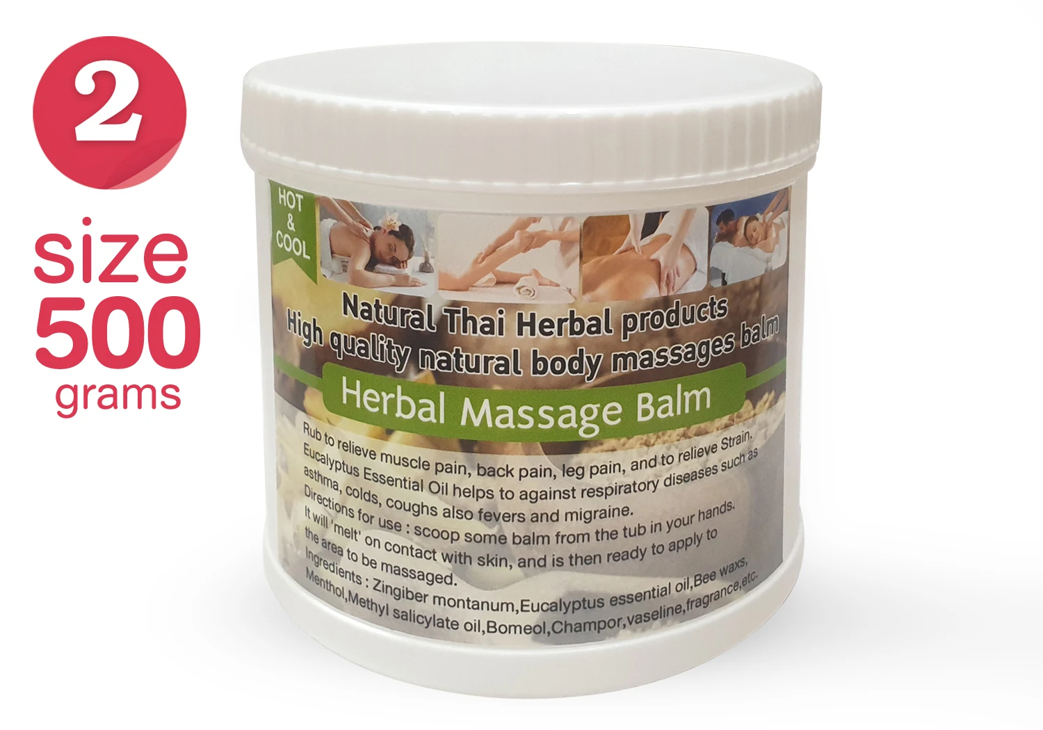 Massage Balm (Yellow 500g) Herbal Aroma Massage & Spa Balm Made From  Natural Product Quality From Thailand| Alibaba.com