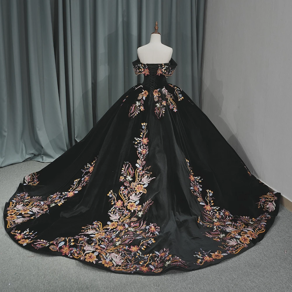 Jancember 6693 Chic Contrast Color off Shoulder Ball Gown Jancember 6693 Chic Contrast Color off Shoulder Ball Gown