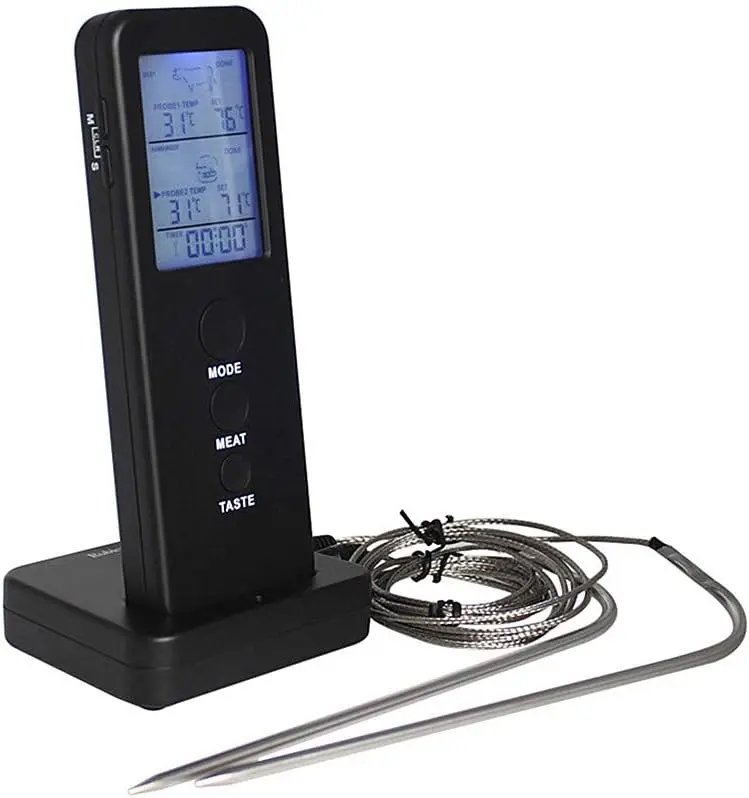 Spot Supply Cross-border Smart Home Wireless Barbecue Fork Kitchen Food Thermometer Probe BBQ Thermometer