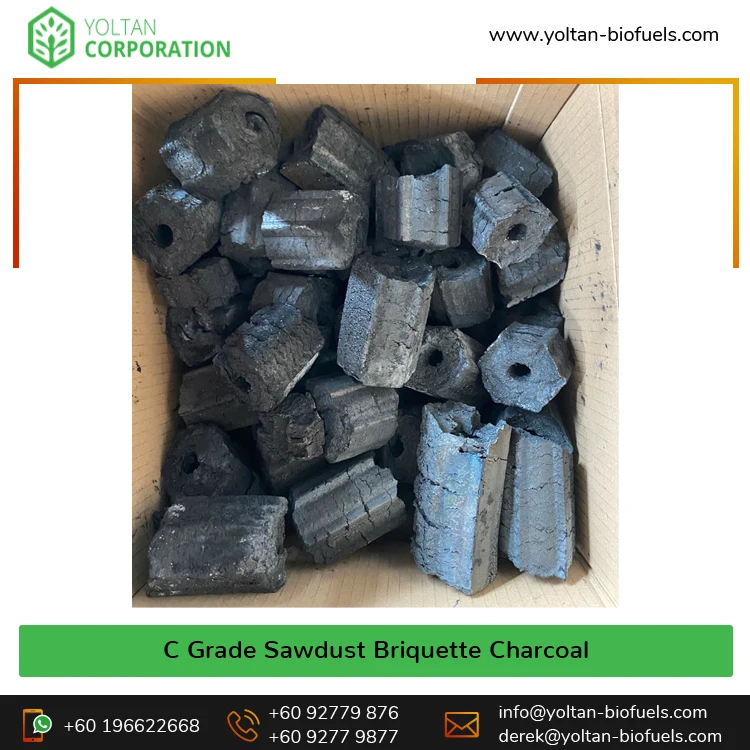Latest Arrival of Machine Made Superior Quality C Grade Barbeque Charcoal Made in Malaysia at Affordable Market Price