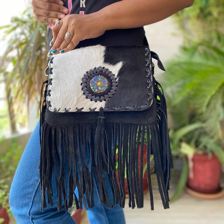 AryanExports Women Hippie Fringe Bags Fashion Bohemian Tassel